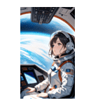 宇宙飛行士の少女0（個別スタンプ：10）