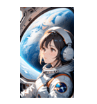 宇宙飛行士の少女0（個別スタンプ：12）