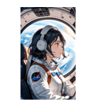 宇宙飛行士の少女0（個別スタンプ：16）