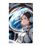 宇宙飛行士の少女0（個別スタンプ：19）