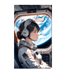 宇宙飛行士の少女0（個別スタンプ：20）