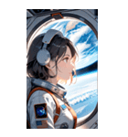 宇宙飛行士の少女0（個別スタンプ：22）