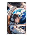 宇宙飛行士の少女0（個別スタンプ：23）