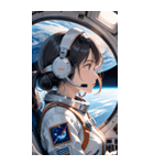 宇宙飛行士の少女0（個別スタンプ：24）