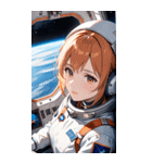 宇宙飛行士の少女0（個別スタンプ：26）
