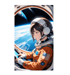 宇宙飛行士の少女0（個別スタンプ：27）