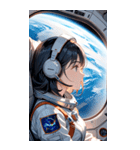 宇宙飛行士の少女0（個別スタンプ：30）