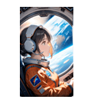 宇宙飛行士の少女0（個別スタンプ：31）