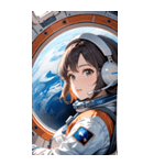 宇宙飛行士の少女0（個別スタンプ：33）