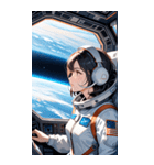 宇宙飛行士の少女0（個別スタンプ：34）