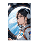 宇宙飛行士の少女0（個別スタンプ：35）