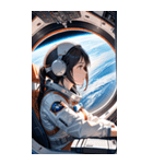 宇宙飛行士の少女0（個別スタンプ：36）