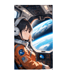 宇宙飛行士の少女0（個別スタンプ：37）
