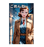 フィルム・ノワールの女探偵（個別スタンプ：3）