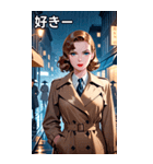 フィルム・ノワールの女探偵（個別スタンプ：35）
