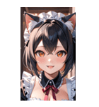 猫耳メイド0（個別スタンプ：1）