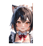 猫耳メイド0（個別スタンプ：32）