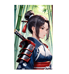 女武芸者0（個別スタンプ：9）