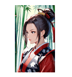 女武芸者0（個別スタンプ：10）