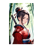 女武芸者0（個別スタンプ：36）