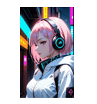 サイバーパンクの少女0（個別スタンプ：1）