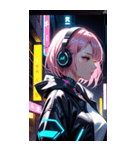 サイバーパンクの少女0（個別スタンプ：2）