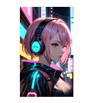 サイバーパンクの少女0（個別スタンプ：6）
