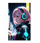 サイバーパンクの少女0（個別スタンプ：14）
