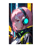 サイバーパンクの少女0（個別スタンプ：40）