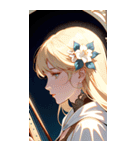 アールヌーボーの乙女（個別スタンプ：5）