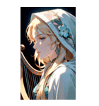 アールヌーボーの乙女（個別スタンプ：7）