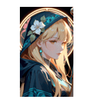 アールヌーボーの乙女（個別スタンプ：8）