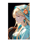 アールヌーボーの乙女（個別スタンプ：13）