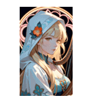 アールヌーボーの乙女（個別スタンプ：18）