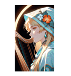 アールヌーボーの乙女（個別スタンプ：27）