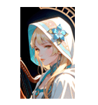 アールヌーボーの乙女（個別スタンプ：30）
