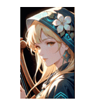 アールヌーボーの乙女（個別スタンプ：33）