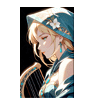 アールヌーボーの乙女（個別スタンプ：34）