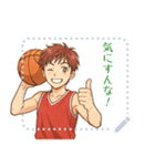 バスケットボール  男子 スポーツ (文字)（個別スタンプ：22）