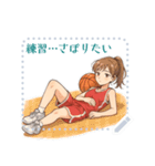 バスケットボール 女子 スポーツ (文字)（個別スタンプ：2）