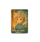 ゆらゆら風鈴ちゃんの夏便りスペイン語併記（個別スタンプ：11）