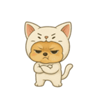 チワワちゃんの日常《着ぐるみ2》（個別スタンプ：10）