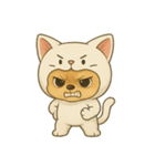 チワワちゃんの日常《着ぐるみ2》（個別スタンプ：14）