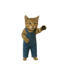 [アレンジ用]表情豊かな猫は2足歩行（個別スタンプ：4）