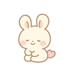文字なしうさちゃん表情/シーン別セット♡（個別スタンプ：1）
