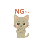 切り絵ねこ・毎日つかえるほっこりスタンプ（個別スタンプ：19）