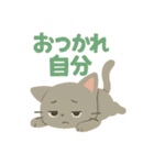 切り絵ねこ・毎日つかえるほっこりスタンプ（個別スタンプ：34）
