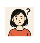 え？な顔たち - キョトンとかわいい！（個別スタンプ：26）