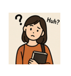 え？な顔たち - キョトンとかわいい！（個別スタンプ：40）