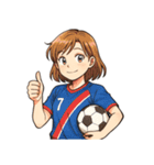 サッカー 女子 部活 スポーツ（個別スタンプ：20）